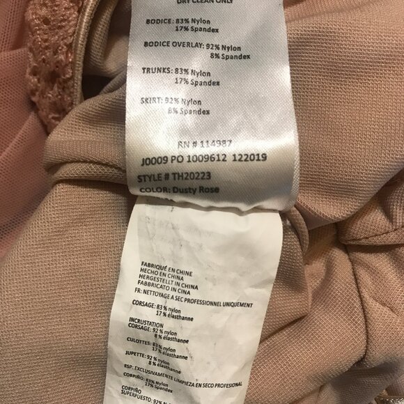 Tenth House Rose Halter Style Dance Dress Costume Sequin Lace Top Adult size S - Picture 5 of 6